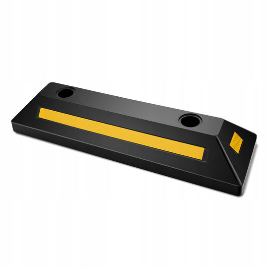 BLOKADY PARKINGOWE VEVOR 2 SZT 548X158X94 MM MOCNE OGRANICZNIKI KÓŁ GUMOWE
