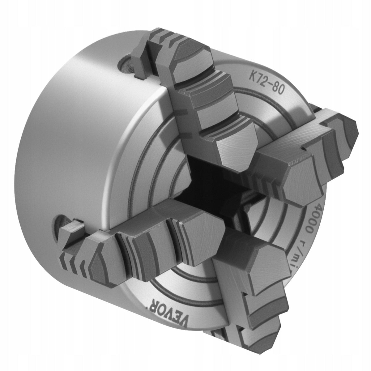VEVOR UCHWYT TOKARSKI 4-SZCZĘKOWY 80 MM SAMOCENTRUJĄCY MOCNY HT300