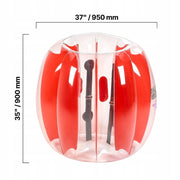 VEVOR NADMUCHIWANE PIŁKI BUMPER BALL 2 SZT 0 9M MOCNE CZERWONE PASKI