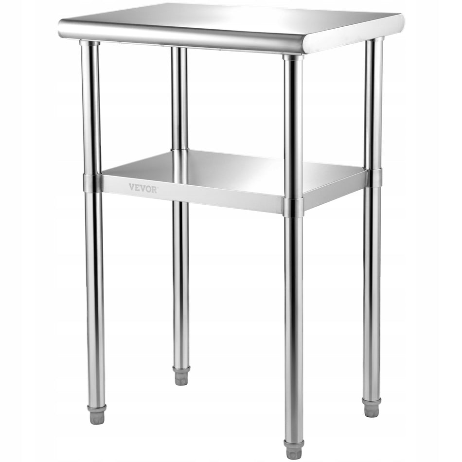 VEVOR KOMERCYJNY STÓŁ ZE STALI NIERDZEWNEJ 61X45 7X91 4 CM SOLIDNY