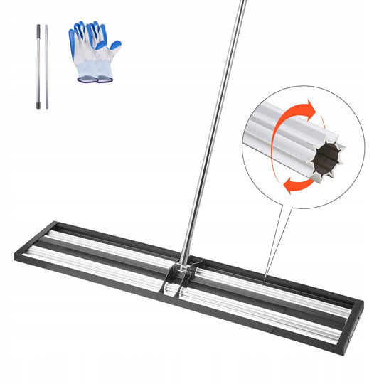 GRABIE DO TRAWNIKÓW VEVOR 254X1219MM MOCNE WYRÓWNYWARKA Z REGULOWANYM