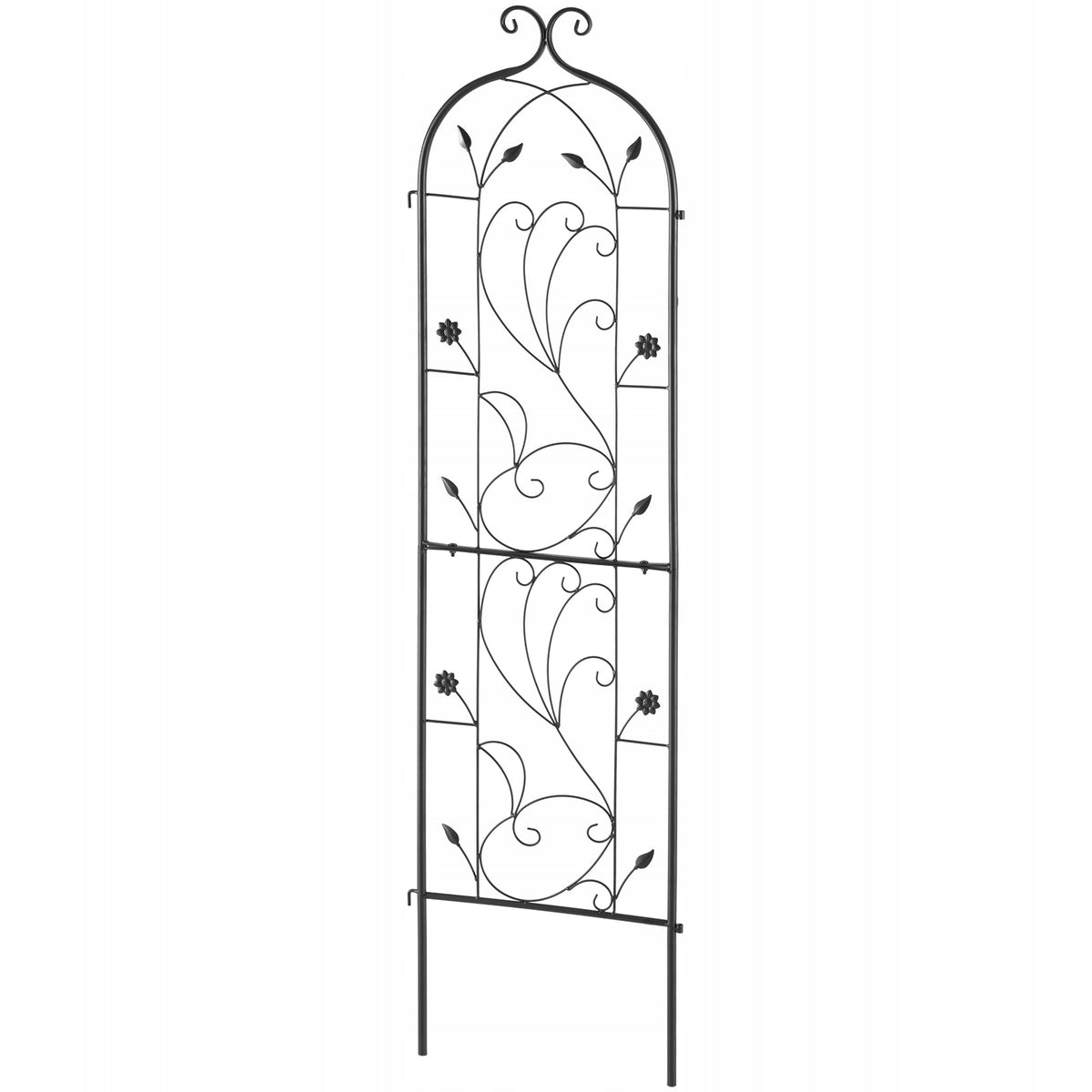 SOLIDNA METALOWA KRATKA VEVOR 38X152 CM NA ROŚLINY PNĄCE CZARNA PREMIUM