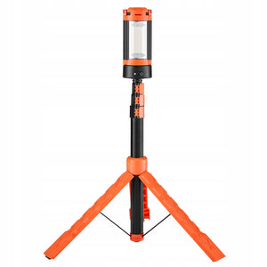 VEVOR LAMPA BUDOWLANA LED ZE STATYWEM 13 2 AH MOCNA REGULOWANA JASNOŚĆ IP65