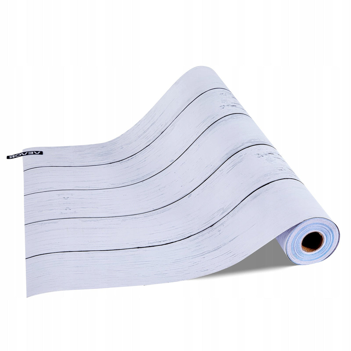 TAPETA SAMOPRZYLEPNA VEVOR 45CM X 15M PVC BIAŁA STRUKTURA DREWNA MOCNA