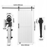 SYSTEM DRZWI PRZESUWNYCH VEVOR 914X2134MM Z PŁYT MOCNY I ŁATWY MONTAŻ