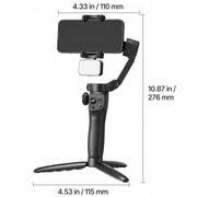 PROFESJONALNY STABILIZATOR GIMBALA VEVOR 3-OSIOWY DO SMARTFONÓW Z ŚWIATŁEM