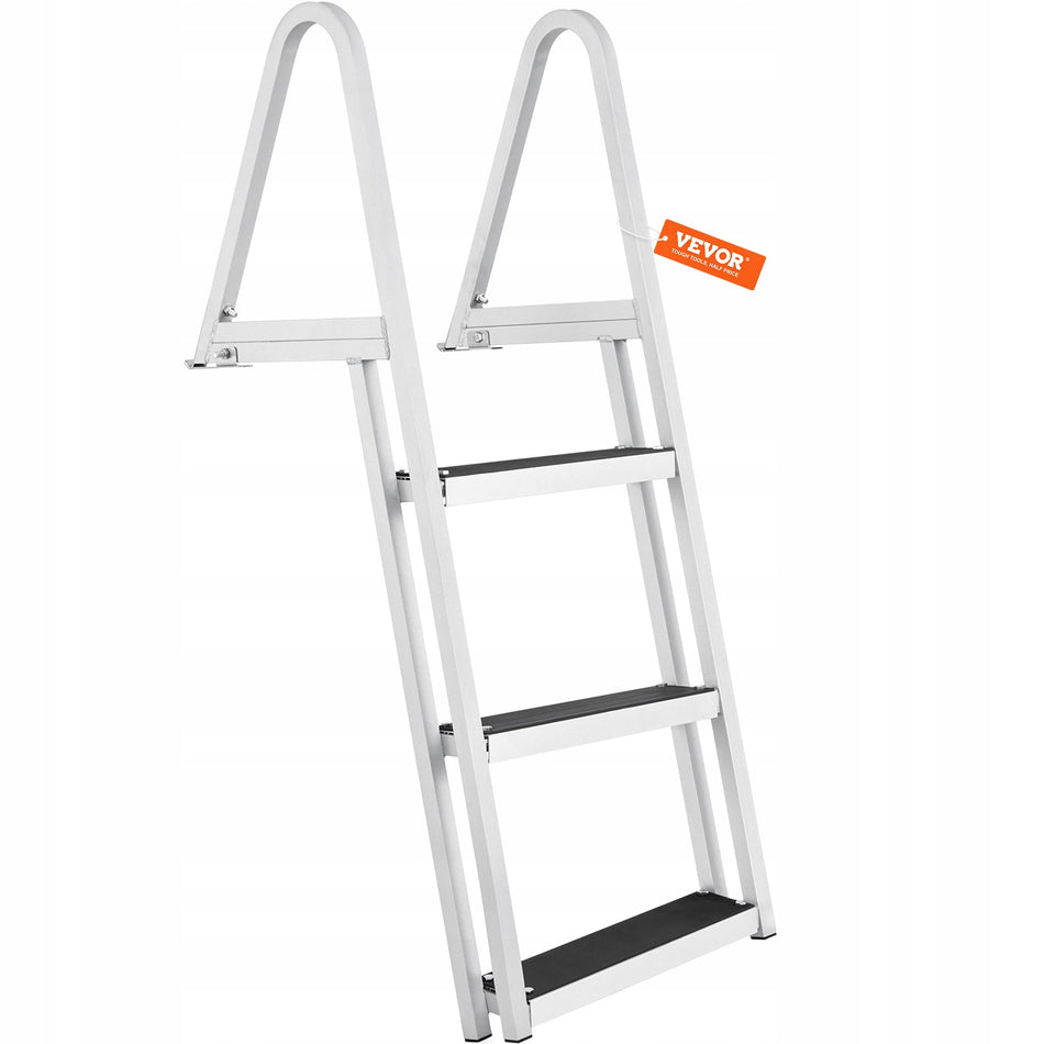 DRABINA PRZYSTAWNA VEVOR 3 STOPNIE ALUMINIOWA 159 KG ANTYPOŚLIZGOWA DO