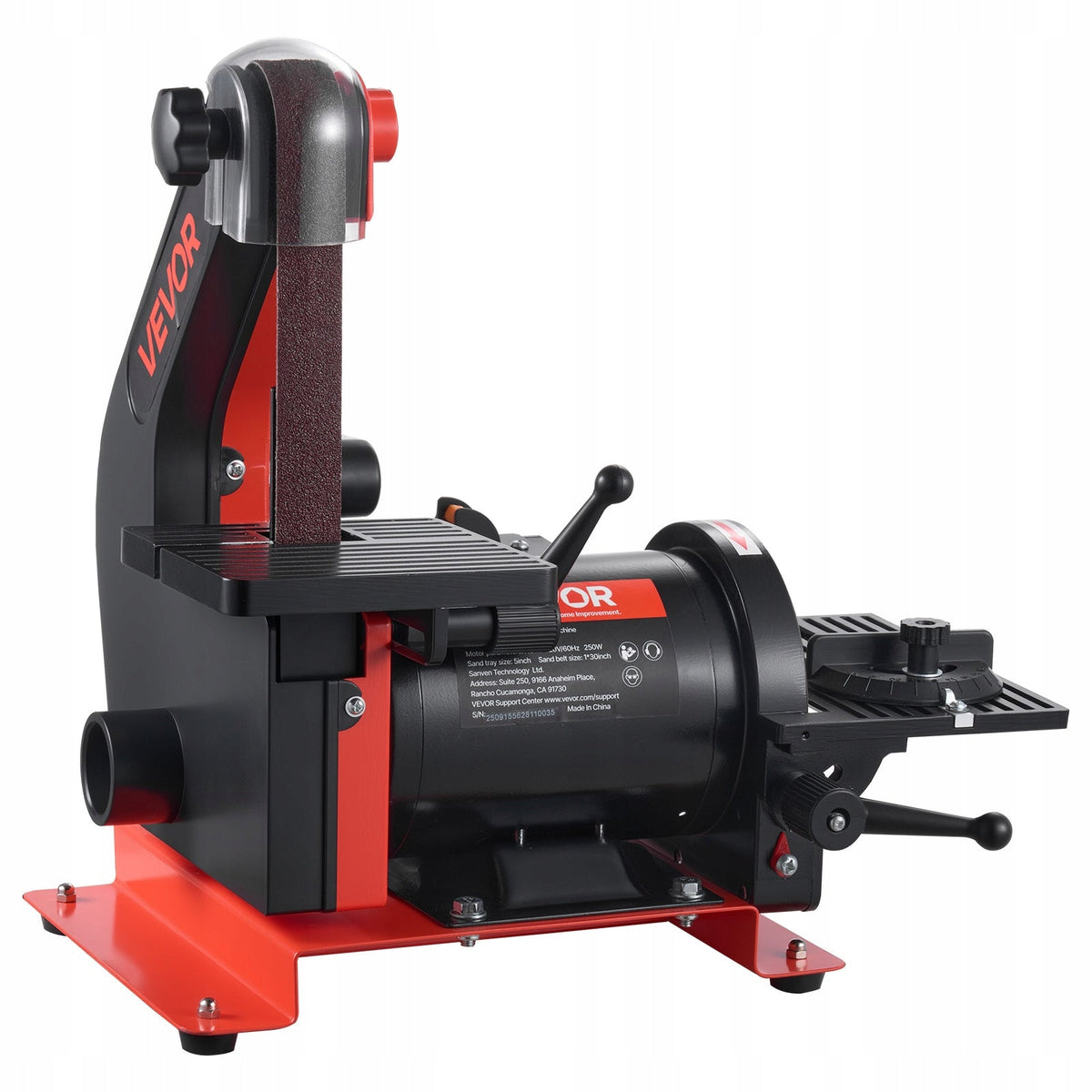 PROFESJONALNA SZLIFIERKA TAŚMOWA I TARCZOWA VEVOR 250W 127MM 25X762MM