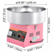 MASZYNA DO WATY CUKROWEJ VEVOR 1000W Z MISĄ ZE STALI NIERDZEWNEJ 38CM