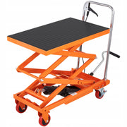 PROFESJONALNY WÓZEK PALETOWY HYDRAULICZNY VEVOR TFD15 150KG 127CM 4 KOŁA