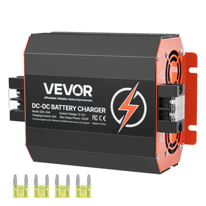 VEVOR ŁADOWARKA AKUMULATORÓW DC DC 12V 40A 500W KOMPAKTOWA MOCNA NAJLEPSZA