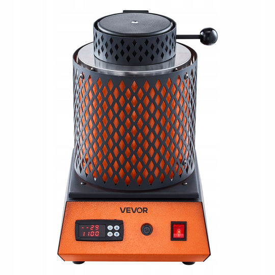 CYFROWY ELEKTRYCZNY PIEC DO TOPIENIA ZŁOTA VEVOR 1350W CERAMICZNY TYGIEL
