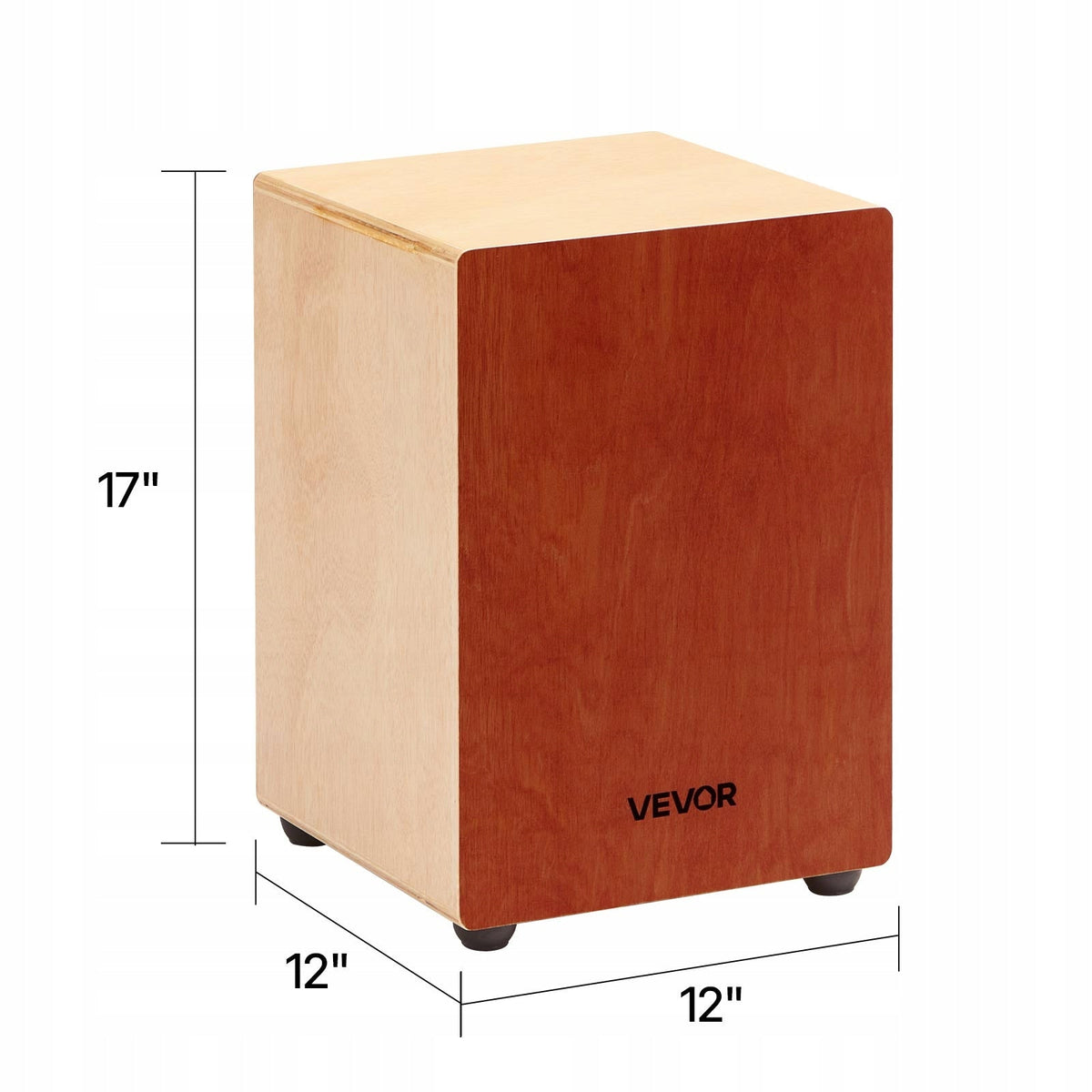 VEVOR CAJON BĘBEN SKRZYNKOWY Z REGULOWANYMI STRUNAMI GITAROWYMI LEKKI