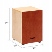 VEVOR CAJON BĘBEN SKRZYNKOWY Z REGULOWANYMI STRUNAMI GITAROWYMI LEKKI