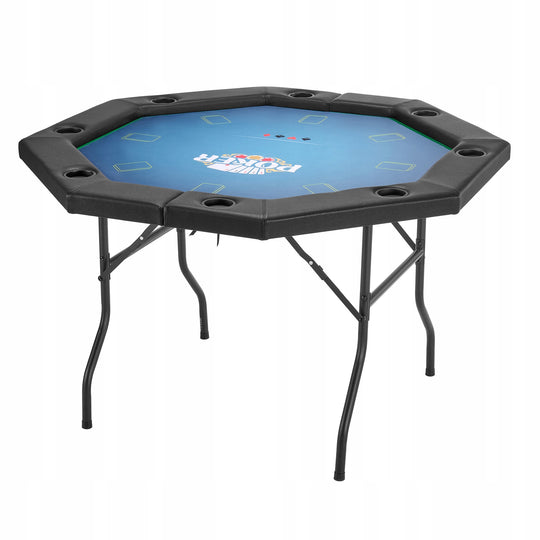 VEVOR SKŁADANY STÓŁ POKEROWY DLA 8 GRACZY 1325MM SOLIDNY I WYGODNY