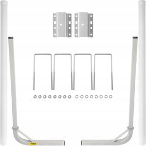 VEVOR PROWADNICA DO PRZYCZEPY ŁODZIOWEJ 2 SZT 152 CM STALOWA REGULOWANA PVC