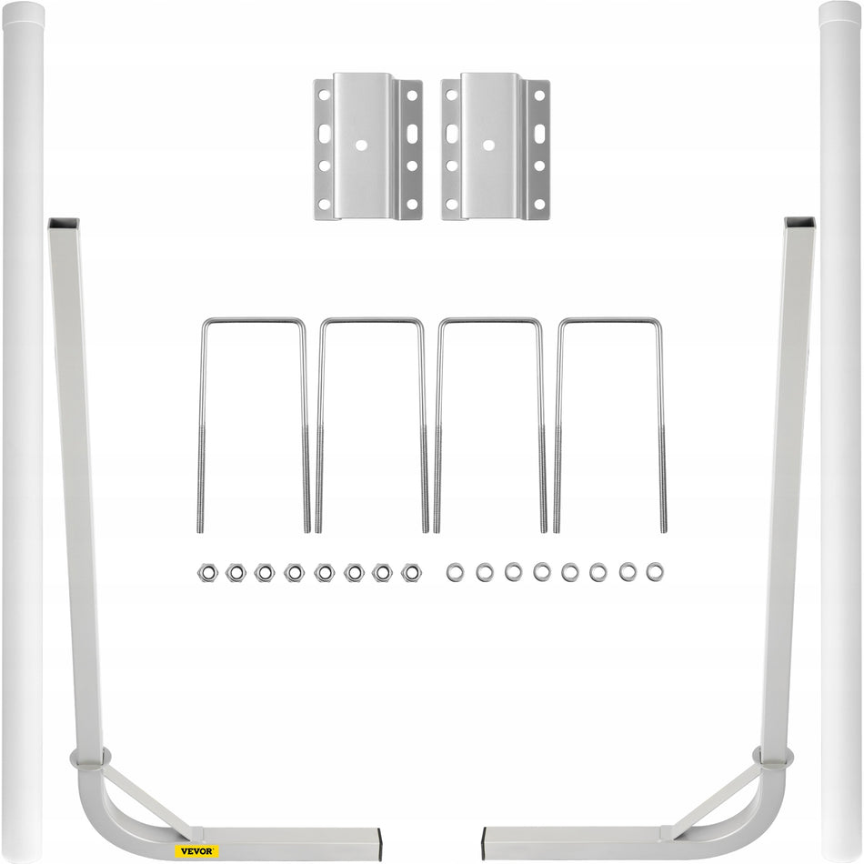 VEVOR PROWADNICA DO PRZYCZEPY ŁODZIOWEJ 2 SZT 152 CM STALOWA REGULOWANA PVC