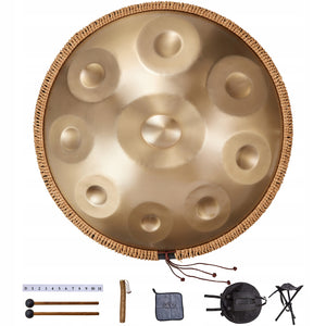 VEVOR HANDPAN 55 CM 9 NUT D-MOLL BĘBEN RĘCZNY INSTRUMENT PERKUSYJNY PREMIUM