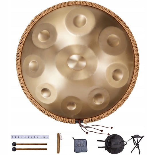 VEVOR HANDPAN 55 CM 9 NUT D-MOLL BĘBEN RĘCZNY INSTRUMENT PERKUSYJNY PREMIUM
