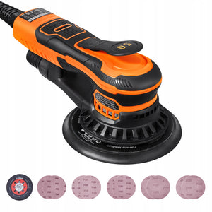 PROFESJONALNA SZLIFIERKA MIMOŚRODOWA VEVOR 152 MM 350W BEZSZCZOTKOWA