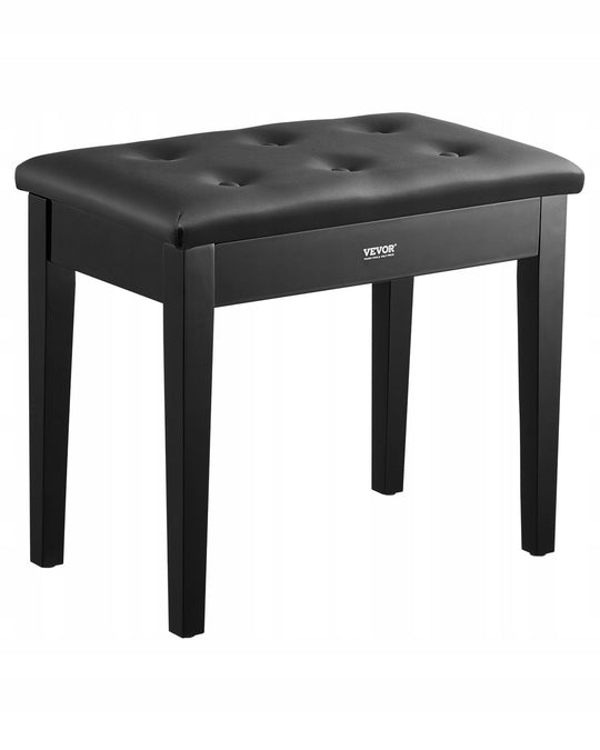 VEVOR STOŁEK DO FORTEPIANU Z SCHOWKIEM REGULOWANY ŁAWKA MOCNA 560X350X485MM