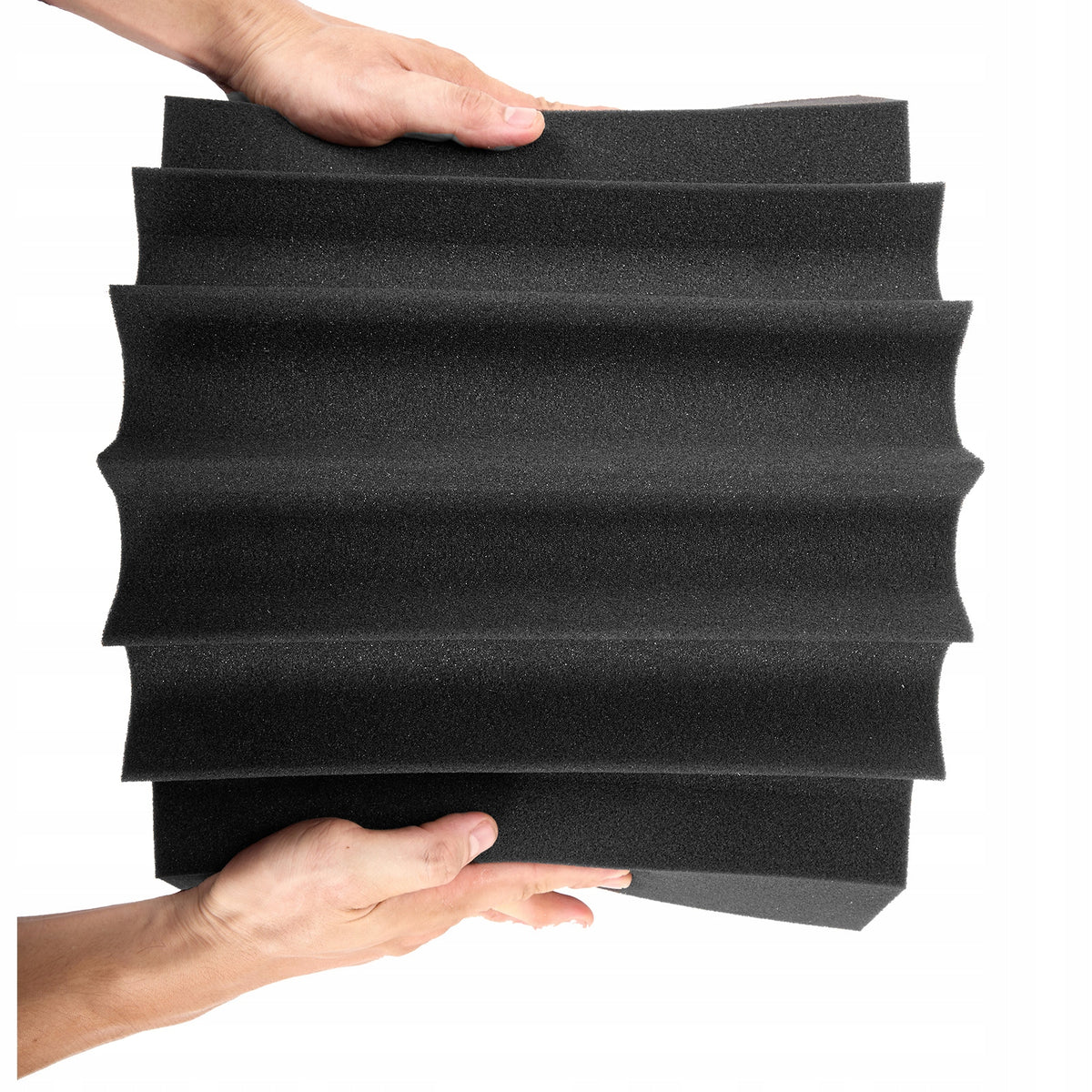 ZESTAW 4 PANELI AKUSTYCZNYCH VEVOR PIANKA SAMOPRZYLEPNA 42X16X30 CM CZARNY