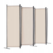 VEVOR ŚCIANA DZIAŁOWA 6-PANELOWA SKŁADANA MOCNA RAMA BEŻOWA 3110X1805X450MM