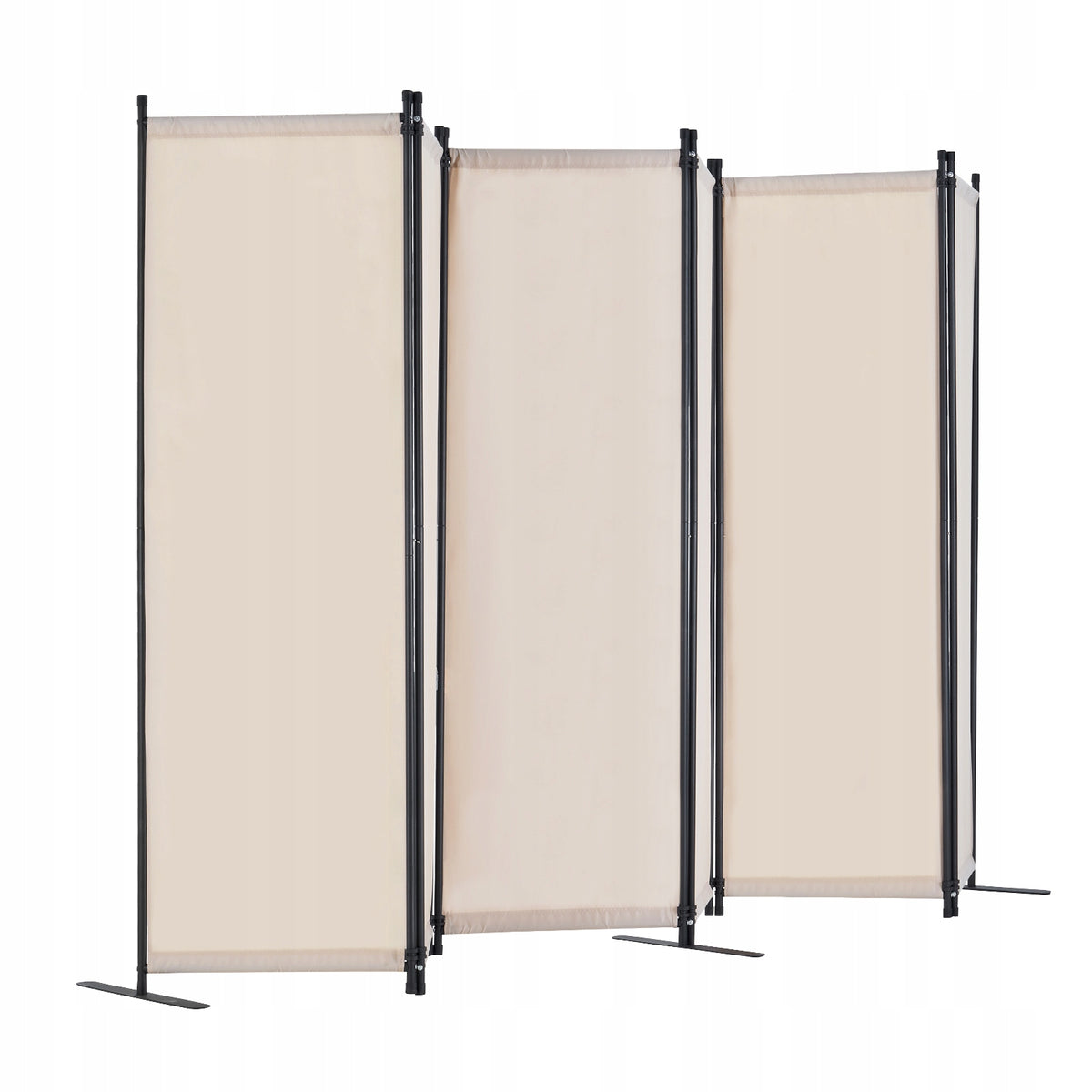 VEVOR ŚCIANA DZIAŁOWA 6-PANELOWA SKŁADANA MOCNA RAMA BEŻOWA 3110X1805X450MM