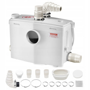 VEVOR POMPA ŚCIEKOWA 1200W 180L MIN 10M PODNOSZENIE MOCNA MACERATOR