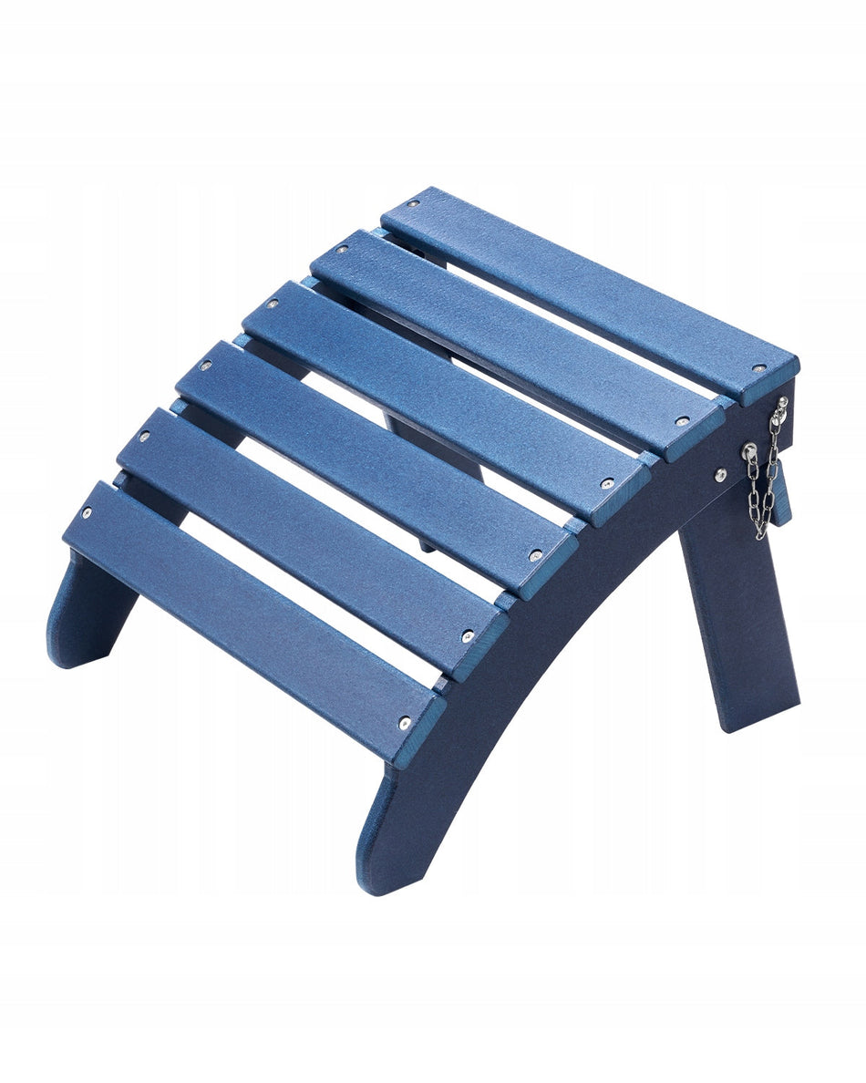 PODNÓŻEK DO KRZESŁA ADIRONDACK VEVOR SKŁADANY HDPE NIEBIESKI 475X480X350MM