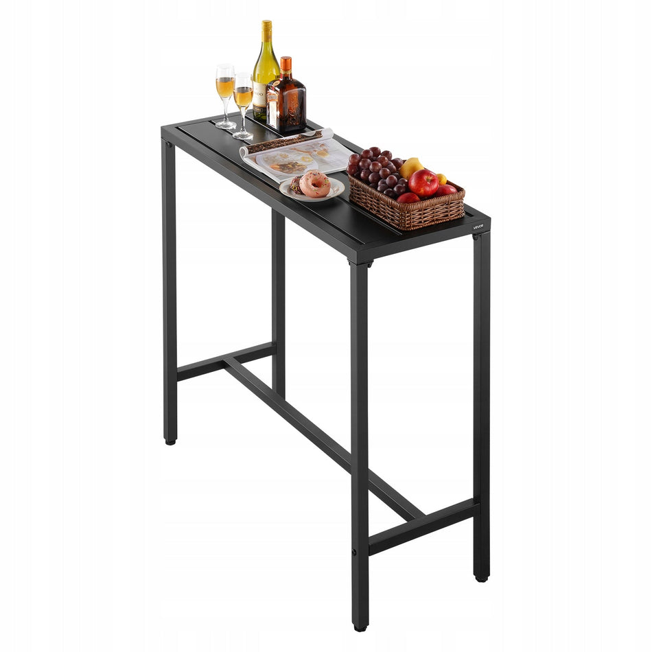 STÓŁ BAROWY VEVOR 1000X375X980 MM SOLIDNY METALOWY BLAT WODOODPORNY