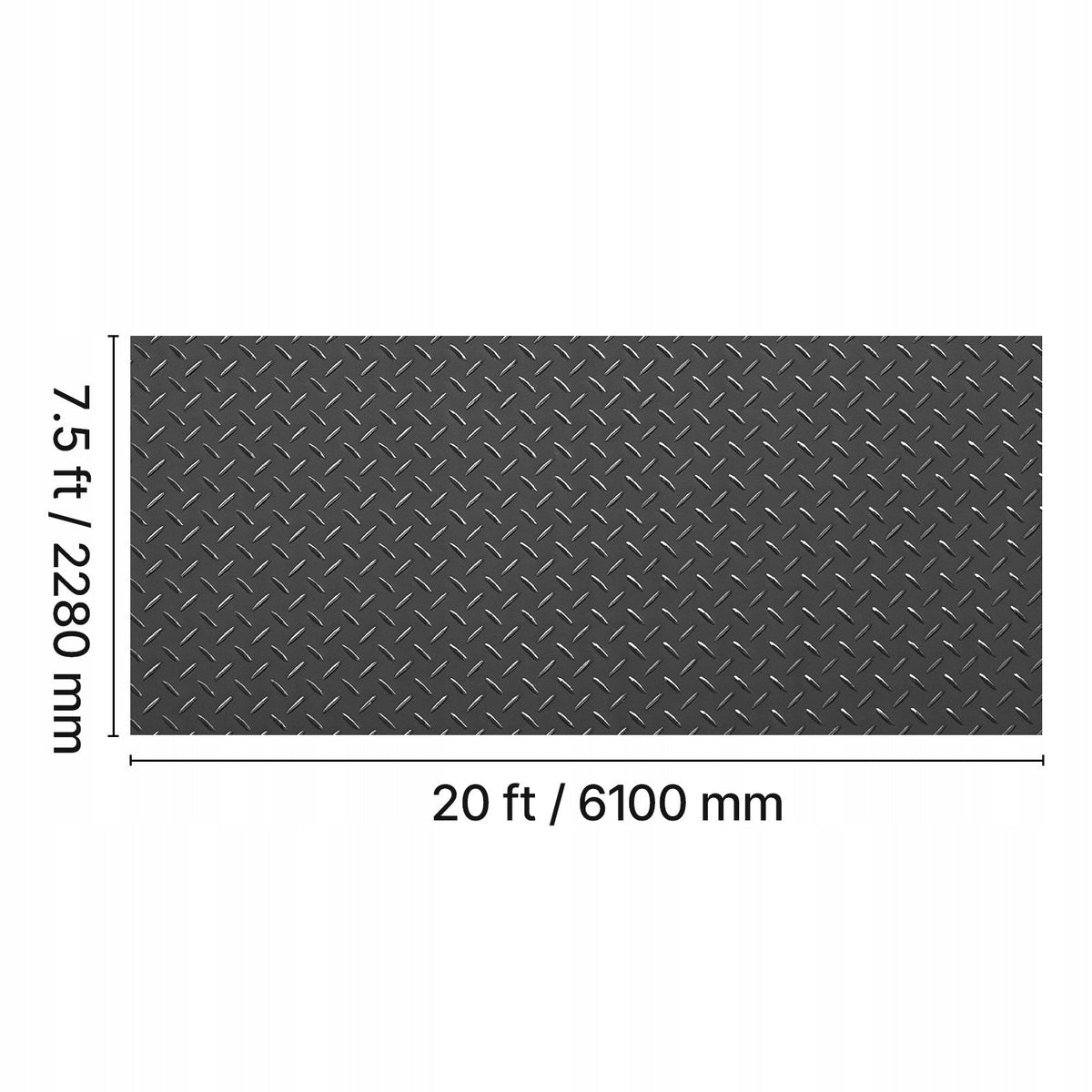 MATA GARAŻOWA VEVOR 2280X6100 MM PVC ANTYPOŚLIZGOWA MOCNA ŁATWA