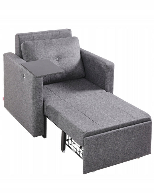 SOFA ROZKŁADANA VEVOR PREMIUM Z KIESZENIĄ BOCZNĄ PODUSZKĄ PODŁOKIETNIKIEM