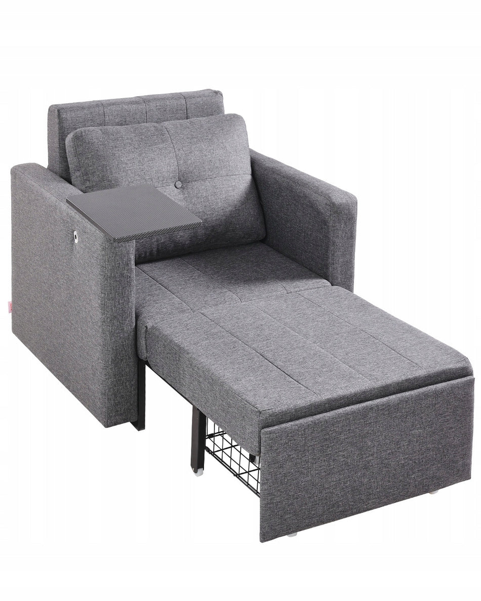 SOFA ROZKŁADANA VEVOR PREMIUM Z KIESZENIĄ BOCZNĄ PODUSZKĄ PODŁOKIETNIKIEM