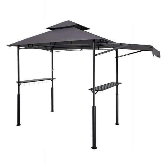 ALTANA OGRODOWA VEVOR BBQ 2430X1500X2500 MM DWUPOZIOMOWA ZADASZENIE GRILLA