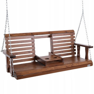 VEVOR HUŚTAWKA OGRODOWA Z DREWNA CEDROWEGO 1523X710X600 MM SOLIDNA I TRWAŁA