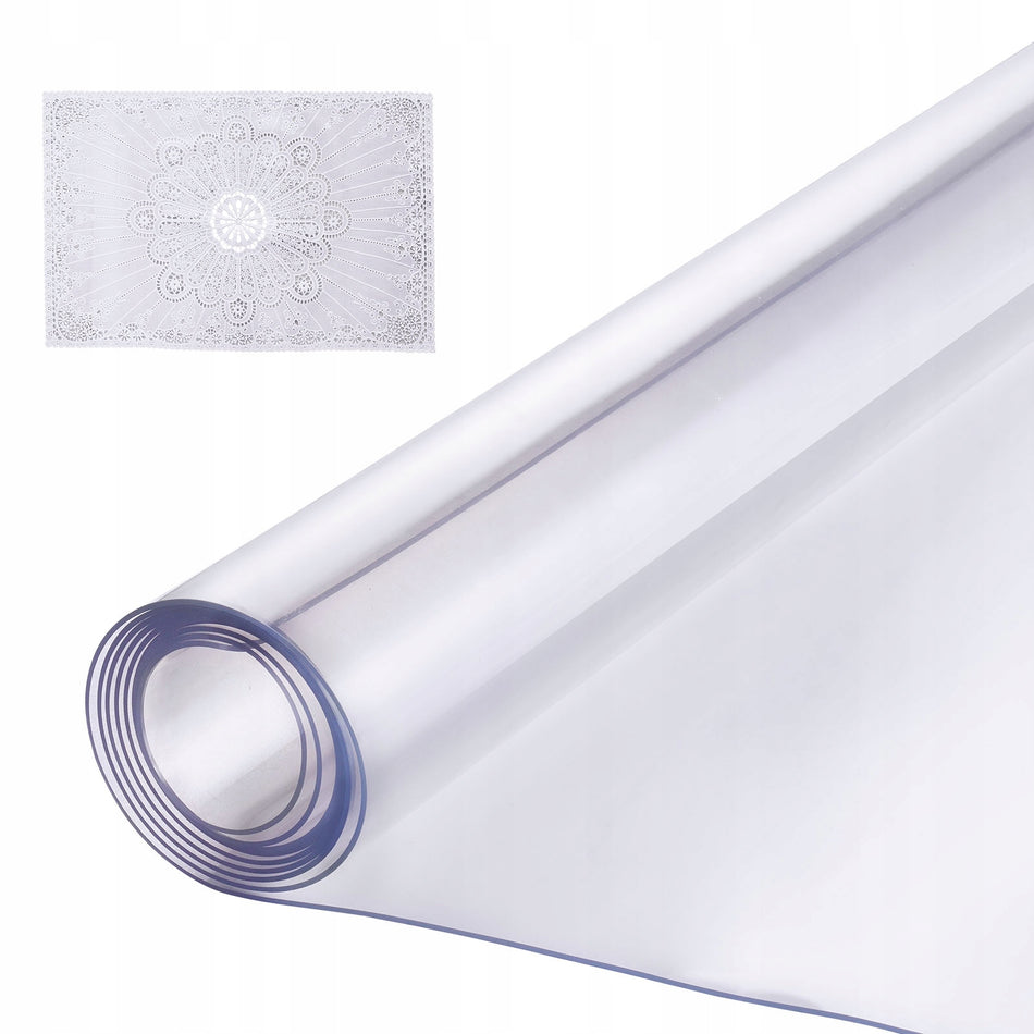 VEVOR PLASTIKOWY OBRUS OCHRANIACZ NA STÓŁ 40X60 CALI PRZEZROCZYSTY 1.5MM