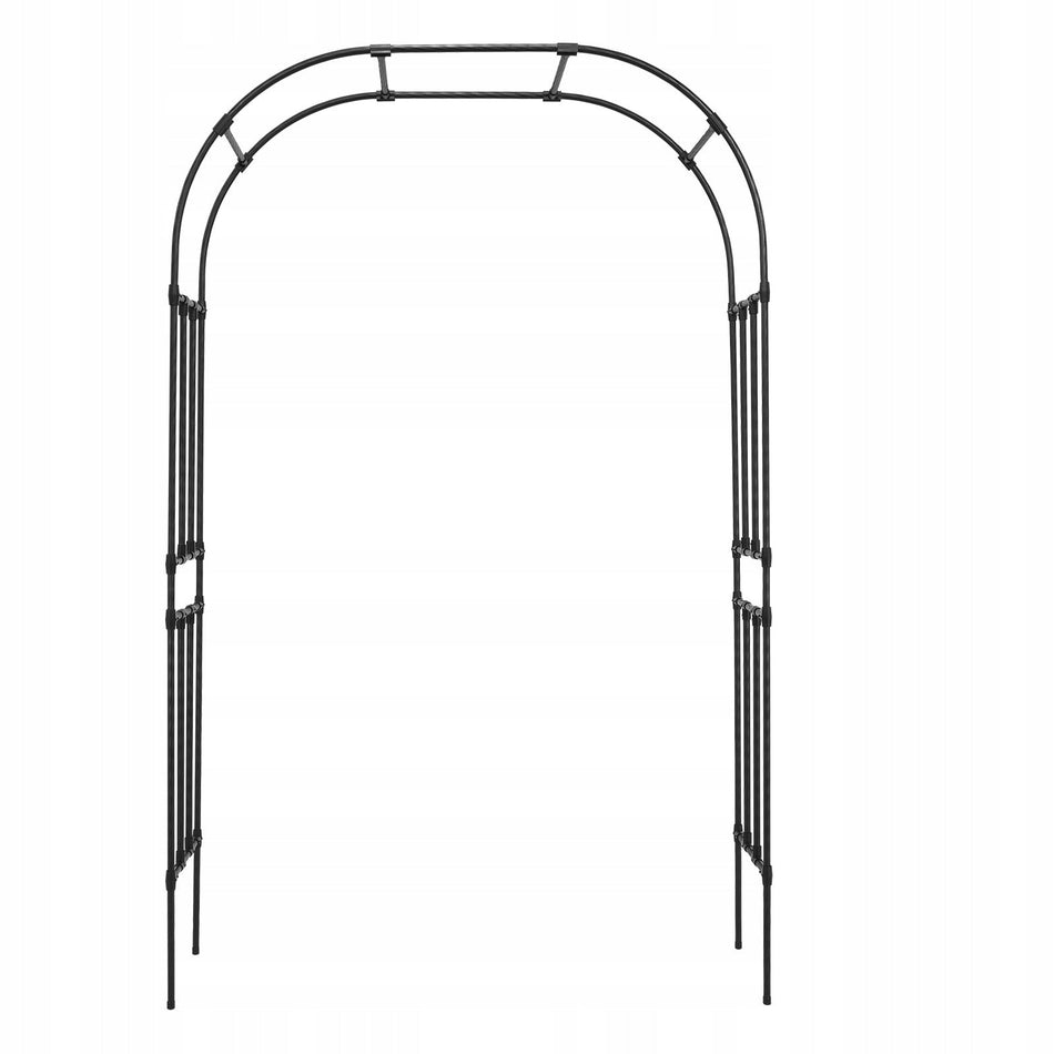 Łuk ogrodowy VEVOR 240 cm, szerokość 150 lub 250 cm, czarny