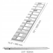 RAMPA ZAŁADUNKOWA VEVOR 2721 KG 2 SZT ALUMINIOWA SZEROKA SZYNA