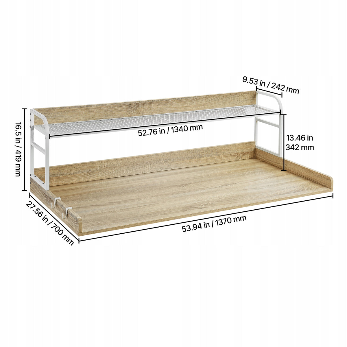 PRALKO-SUSZARKA VEVOR BLAT Z 2-POZIOMOWĄ PÓŁKĄ 1370X700X419 MM SOLIDNY