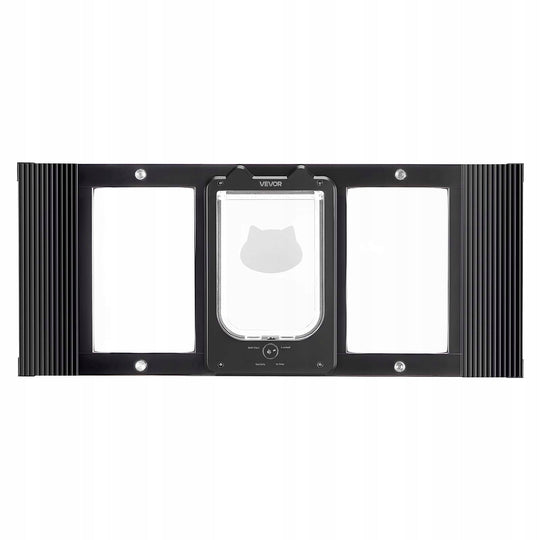DRZWICZKI DLA KOTA VEVOR REGULOWANE 787-914 MM ALUMINIOWE CZARNE MOCNE