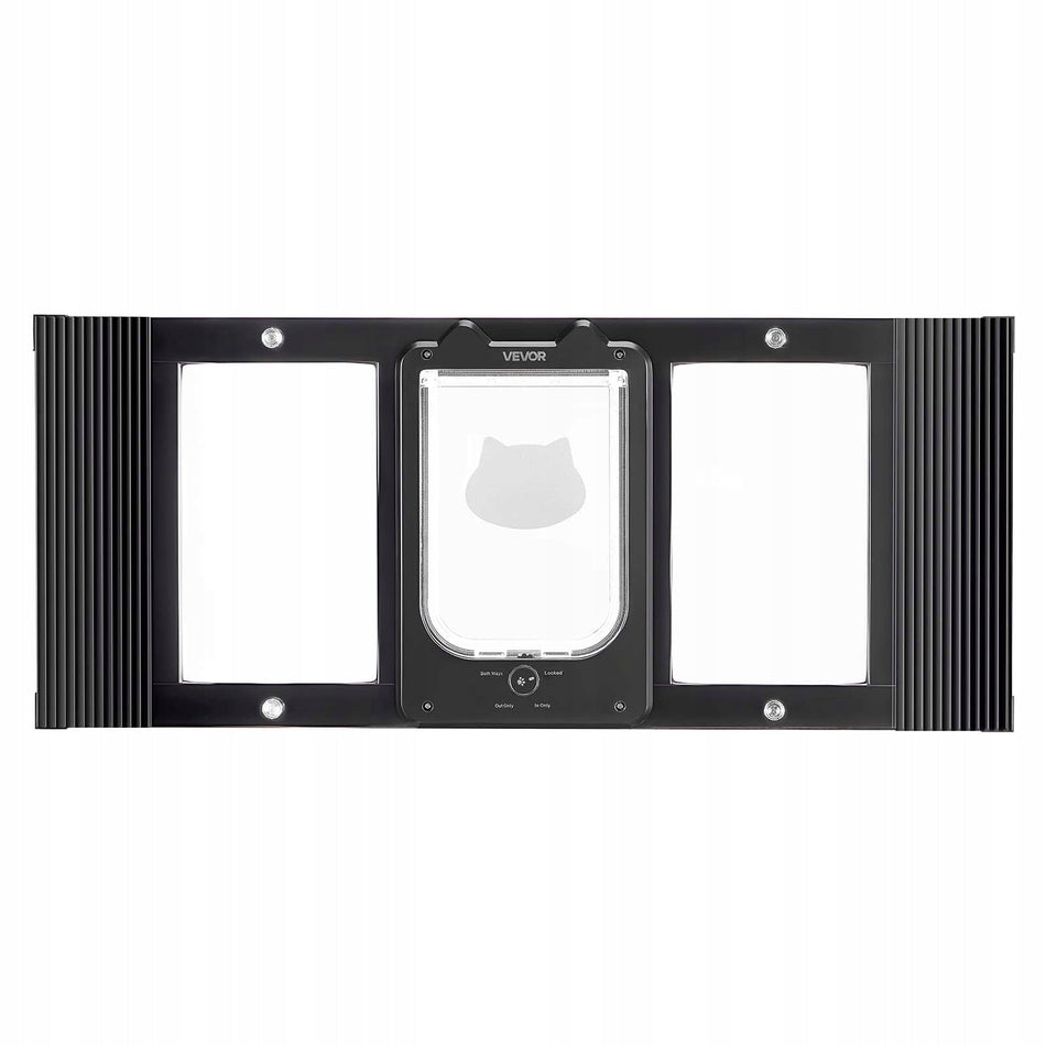 DRZWICZKI DLA KOTA VEVOR REGULOWANE 787-914 MM ALUMINIOWE CZARNE MOCNE
