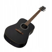VEVOR GITARA AKUSTYCZNA DREADNOUGHT 41 IN ZESTAW DLA POCZĄTKUJĄCYCH CZARNA