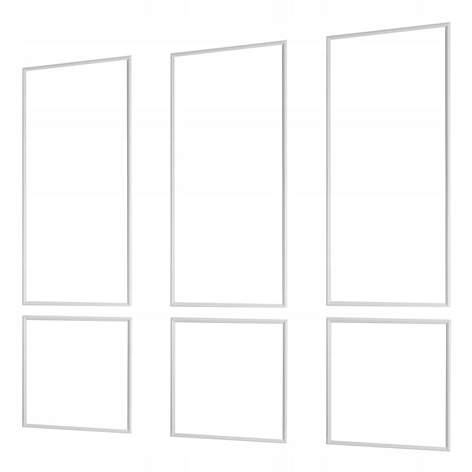 ZESTAW LISTEW ŚCIENNYCH VEVOR 3 SZTUKI 61X61 I 61X138 CM BIAŁE MOCNE