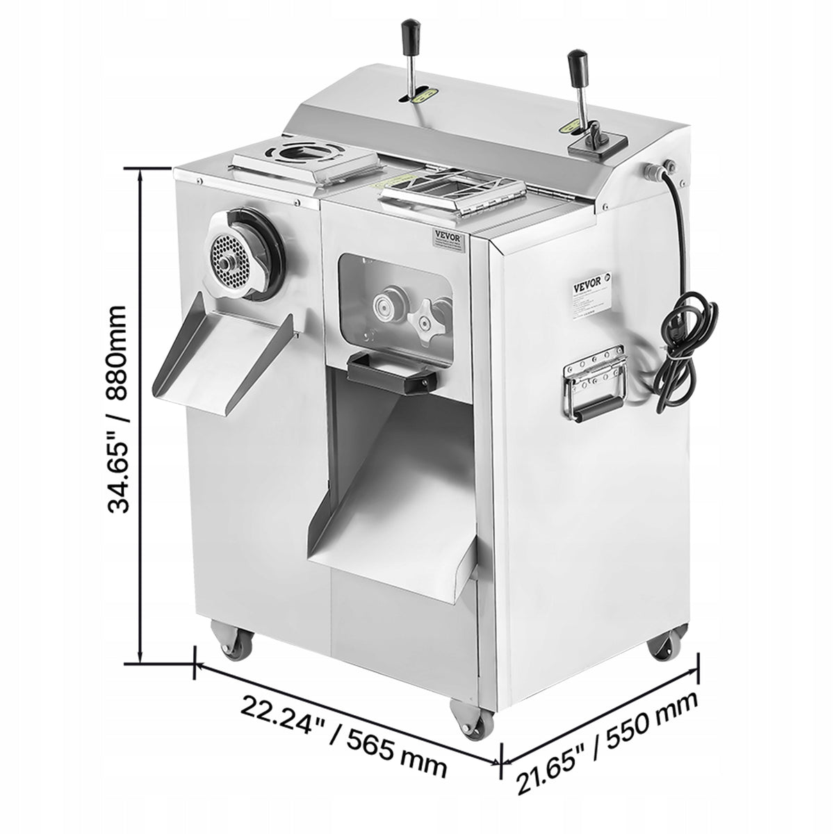 VEVOR KOMERCYJNA ELEKTRYCZNA MASZYNKA DO MIĘSA 1100W 14LBS MIN NAJLEPSZA