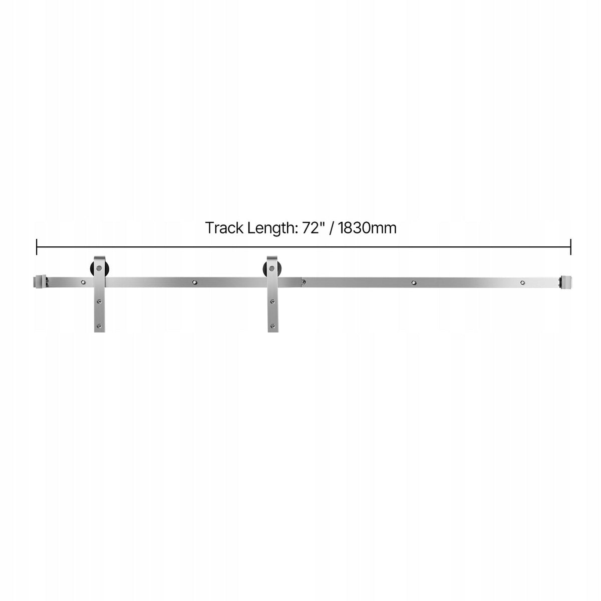 SYSTEM DRZWI PRZESUWNYCH VEVOR 183 CM NOŚNOŚĆ 150 KG MOCNY KOMPLET