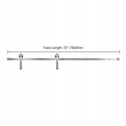SYSTEM DRZWI PRZESUWNYCH VEVOR 183 CM NOŚNOŚĆ 150 KG MOCNY KOMPLET