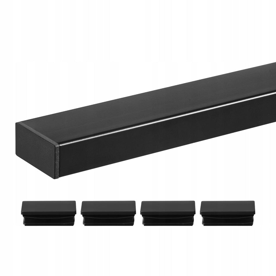 BALUSTRADA BALKONOWA ZE STALI NIERDZEWNEJ VEVOR 198 CM MATOWA CZARNA