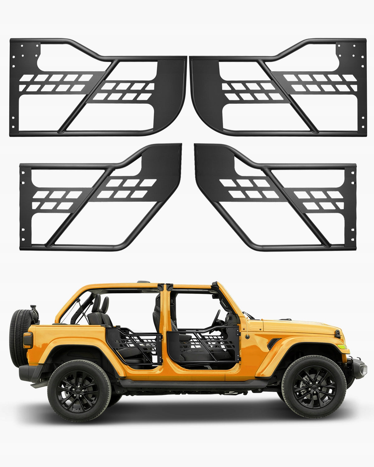 DRZWI RUROWE VEVOR JEEP 4-DRZWIOWE MOCNE NAJLEPSZE DO OFF-ROADU STYL