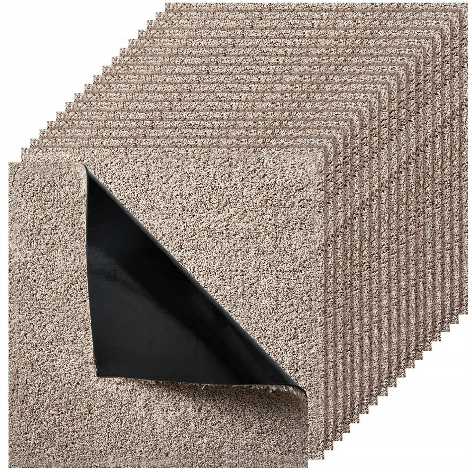 PŁYTKI DYWANOWE VEVOR 457X457X12 MM 10 SZTUK SAMOPRZYLEPNE MOCNE KOMPLET